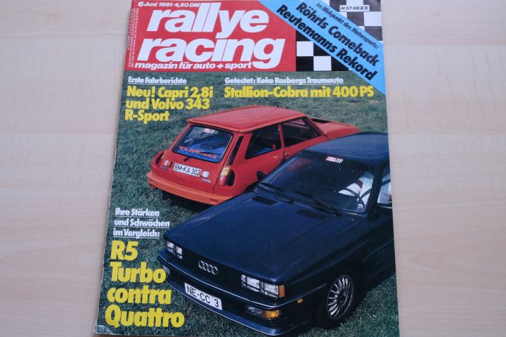 Deckblatt Rallye Racing (06/1981)